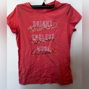 Girls Cat & Jack Coral T-Shirt.  Size M​